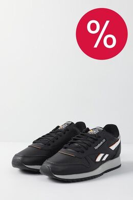 REEBOK: Чёрные кроссовки  Classic Leather