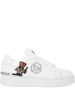 Philipp Plein: Белые кроссовки 