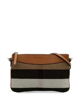 Burberry Pre-Owned: Коричневая сумка через плечо 