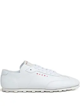 Marni: Белые кроссовки 