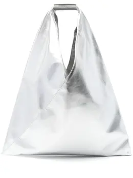 MM6 Maison Margiela: Серебристая сумка 