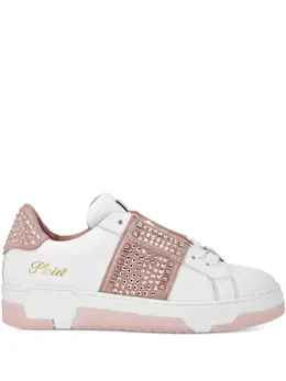 Philipp Plein: Белые кроссовки 