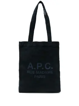 A.P.C.: Голубая сумка-шоппер 
