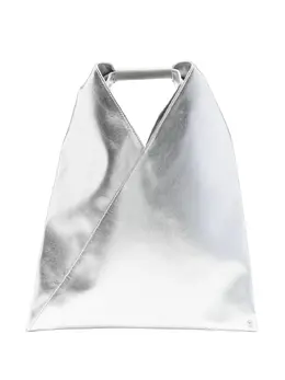 MM6 Maison Margiela: Серебристая сумка 