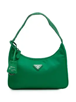 Prada Pre-Owned: Зелёная сумка 