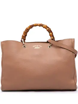 Gucci Pre-Owned: Коричневая сумка-шоппер 