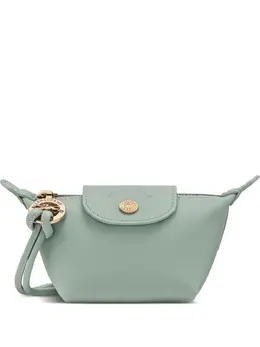 Longchamp: Зелёный кошелёк  Le Pliage