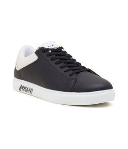Armani Exchange: Чёрные кроссовки 