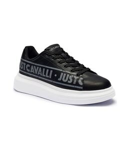 Just Cavalli: Чёрные кроссовки 