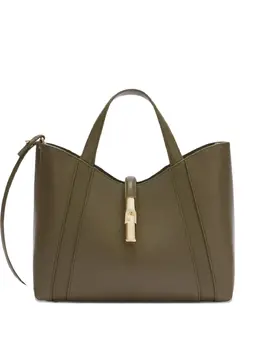 Furla: Зелёная сумка-шоппер 