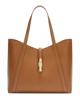 Furla: Коричневая сумка-шоппер 