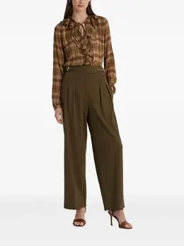 Lauren Ralph Lauren: Коричневая блуза 