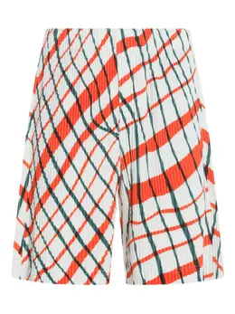 Homme Plissé Issey Miyake: Белые шорты 