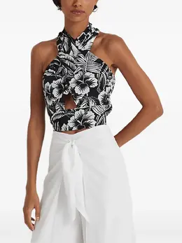 Lauren Ralph Lauren: Топ с растительным принтом 