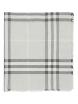 Burberry: Шарф с принтом 