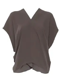 MM6 Maison Margiela: Коричневая блуза 