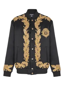 Balmain: Чёрная куртка 