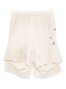 Maison MIHARA YASUHIRO: Рваные шорты 