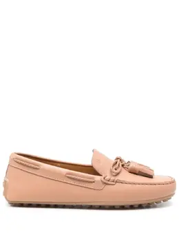Tod's: Светлые лоферы 