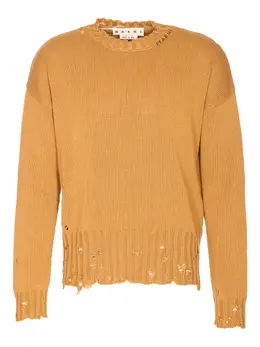 Marni: Рваный свитер 