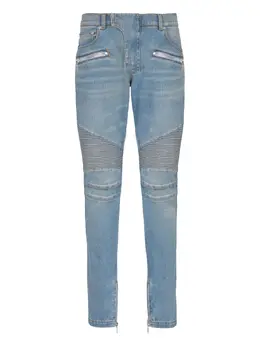 Balmain: Прямые джинсы 