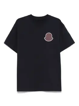 Moncler: Синяя футболка 