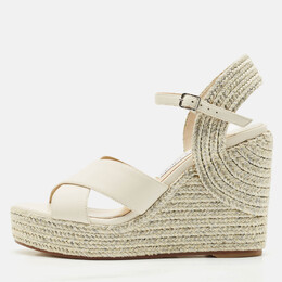 Jimmy Choo: Белые сандалии 