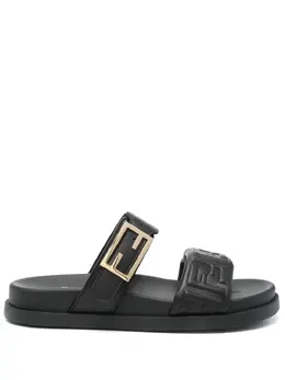FENDI: Чёрные сандалии 