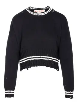 Marni: Рваный свитер 