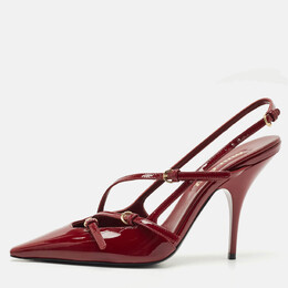 Miu Miu: Бордовые туфли 