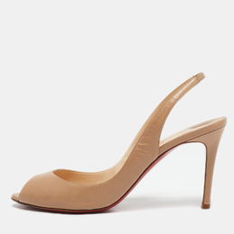 Christian Louboutin: Бежевые сандалии 