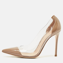 Gianvito Rossi: Бежевые туфли  Plexi