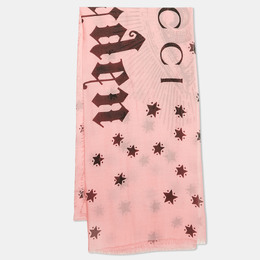 Gucci: Розовый шарф 