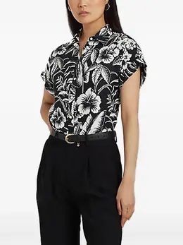 Lauren Ralph Lauren: Рубашка с растительным принтом 