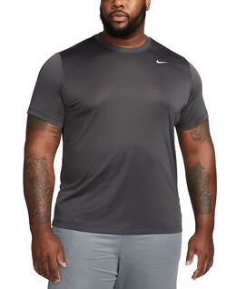 Nike: Серебристая футболка  Dri FIT