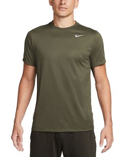 Nike: Футболка  Dri FIT цвета хаки
