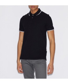 Armani Exchange: Чёрная рубашка 