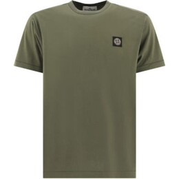 Stone Island: Зелёная футболка 