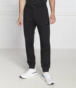 Armani Exchange: Чёрные брюки 