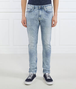 Pepe Jeans London: Синие джинсы 