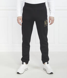 Armani Exchange: Чёрные брюки 
