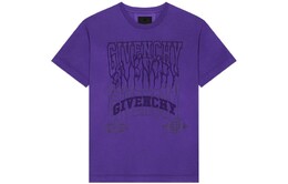 Givenchy: Фиолетовая футболка 