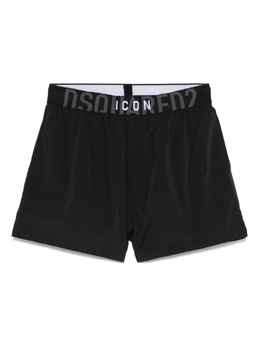Dsquared2: Чёрные шорты  Icon