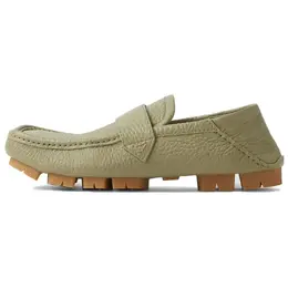Bottega Veneta: Зелёные туфли 