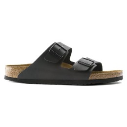 Birkenstock: Чёрные сандалии  Arizona Birko Flor