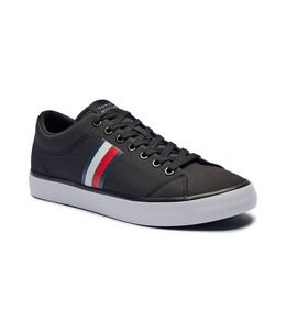 Tommy Hilfiger: Чёрные кроссовки 