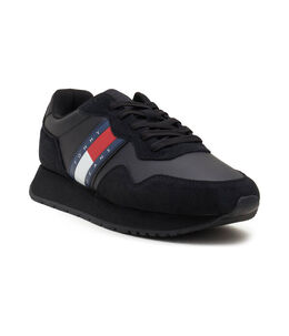 Tommy Jeans: Чёрные кроссовки 