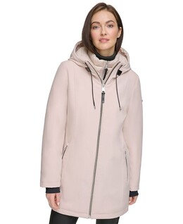 DKNY: Пуховик с капюшоном 