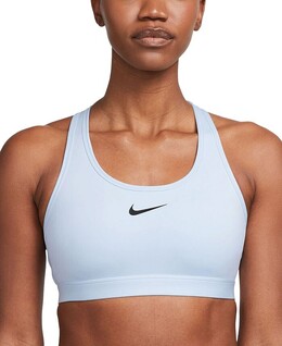 Nike: Синий бюстгальтер  Swoosh