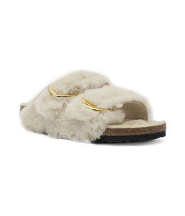Birkenstock: Бежевые туфли 